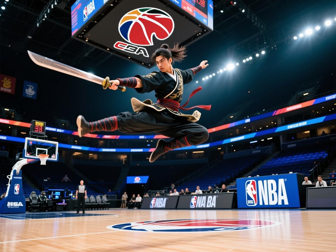 赛场上空技才子剑客，空中飘动  第2张